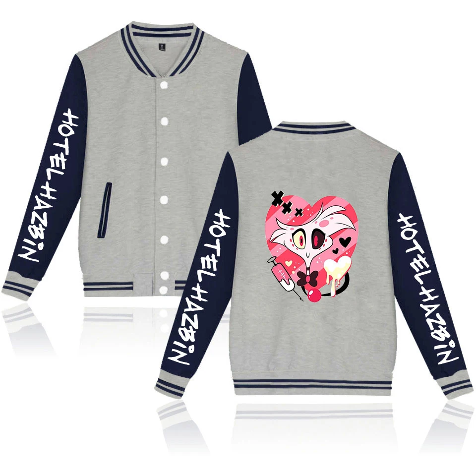 Hazbin отельная куртка kpop куртка женская уличная куртка casacas hombre Hazbin отельная бейсбольная куртка размера плюс для мужчин и женщин