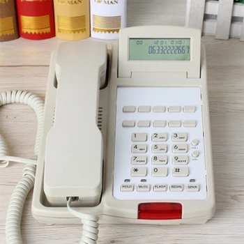 

Rotate the Screen Telephone Hotel Guest Room Caller ID Push To Talk Wall-mounted Office Home Fixed Line Machine
