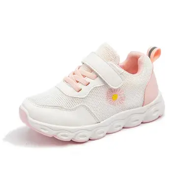 

Children Casual Shoes Soft Bottom Antiskid Breathable Girls Sneakers Mesh Flowers Infant Boys Shoes Running Kids Shoes