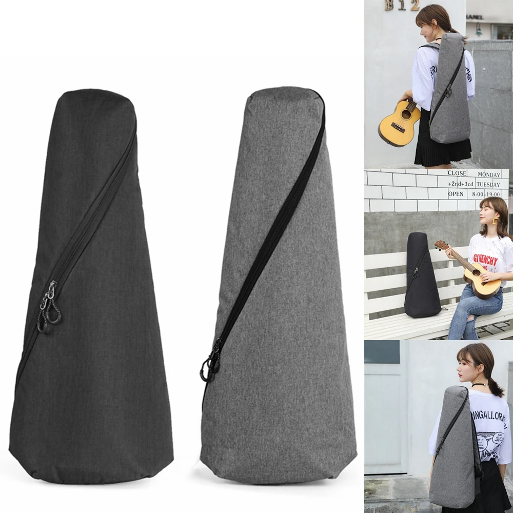 

21 / 23 Inch Universal adjustable Concise Style Ukulele Bag 10mm Cotton Soft Case Gig Nylon Cloth Backpack