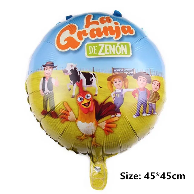 1 шт. 18 дюймовый фермы рай Фольга воздушные шары бразильский синий курица пастбище Животные шарики для День Рождения вечерние детские украшения игрушка "цыпленок" - Цвет: 1pc