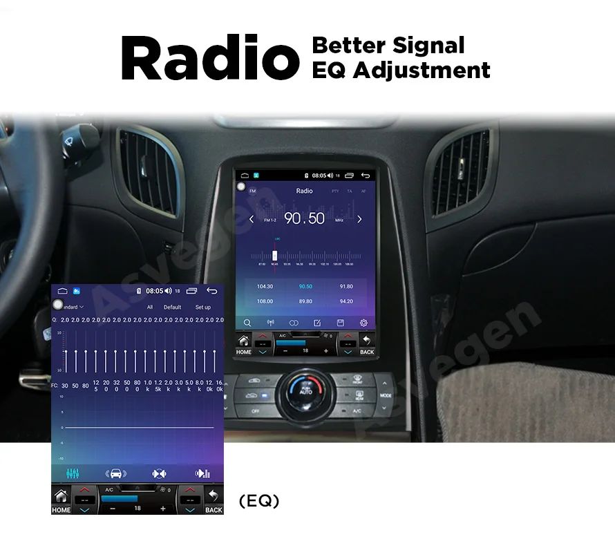 Android 8,1 Автомагнитола gps головное устройство для hyundai Rohens Genesis Coupe Авто навигация Видео Мультимедиа видео плеер
