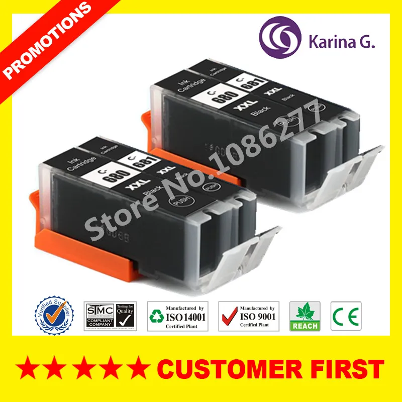 Совместимый с PGI680 CLI681 PGI-680 CLI-681 чернильный картридж для Canon PIXMA TS9160 TS8160 и т. Д