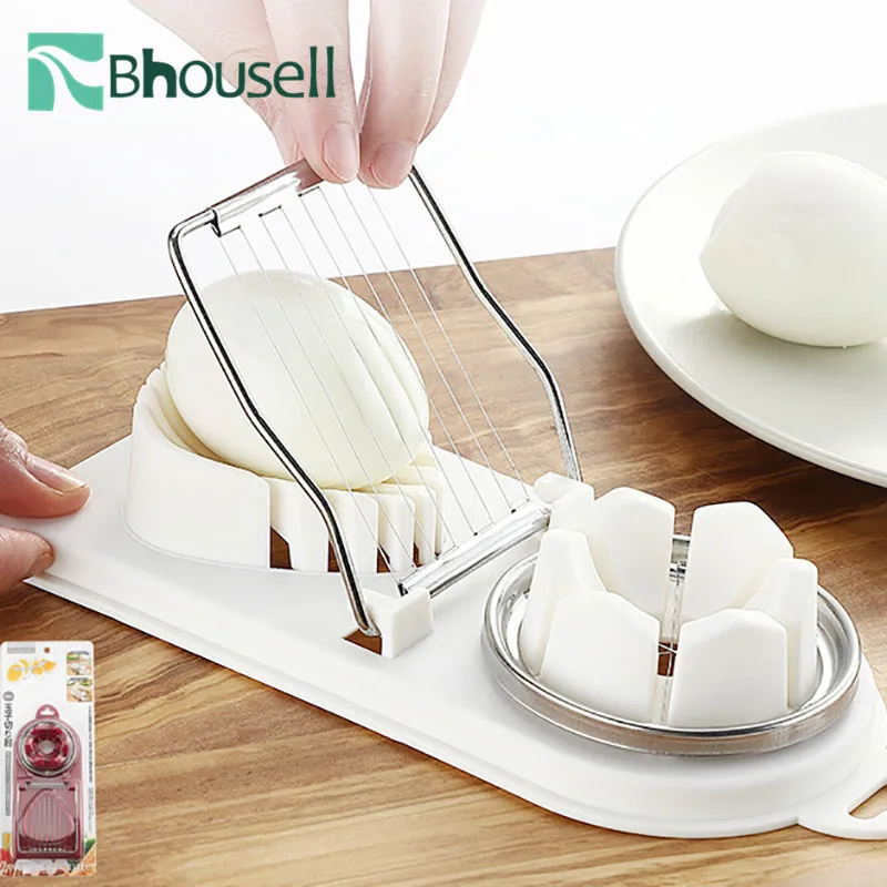 2 в 1 Многофункциональный Яйцерезка Регулируемый Еда слайсер для нарезки приятнее Фруктовый Нож измельчителя Нержавеющая сталь Кухня гаджет
