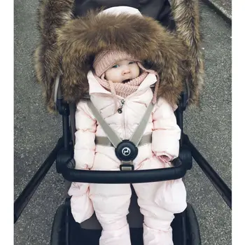 

2019 Winter Warm Newborn Baby Boys Girls Cotton Hooded Pink Cute Long Romper Jumpsuit Outfit Clothes Snow Wear