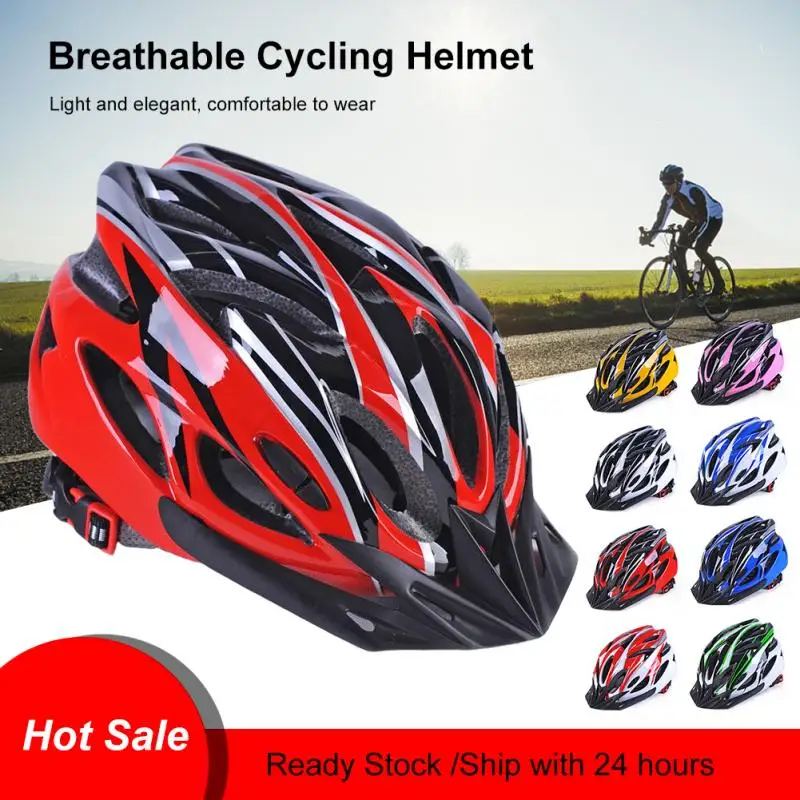 Breathable Women Men Road Cycling MTB Bicycle Mountain Bike Sport Safety Helmet 