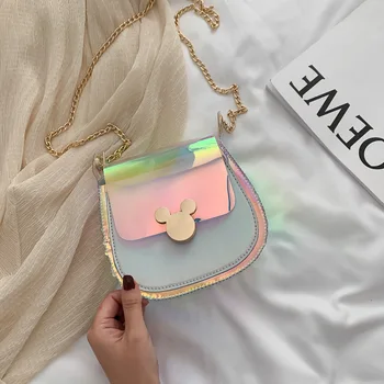 

Women's Transparent Bag 2020 New Fashion Shoulder Messenger Bag Jelly Women Bag