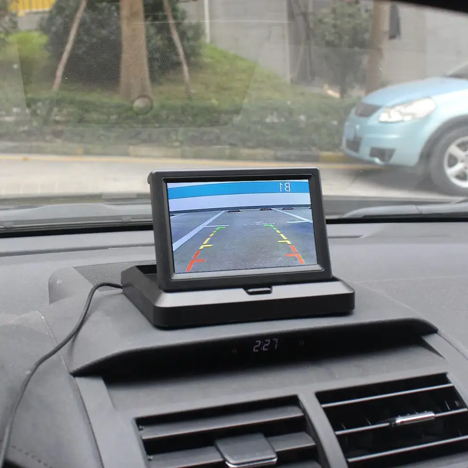 Hd 800 X 480 5 Inch Foldable Tft Lcd Monitor Car Reverse Rear View Car Monitor Car Parts Vehicle Parts Accessories