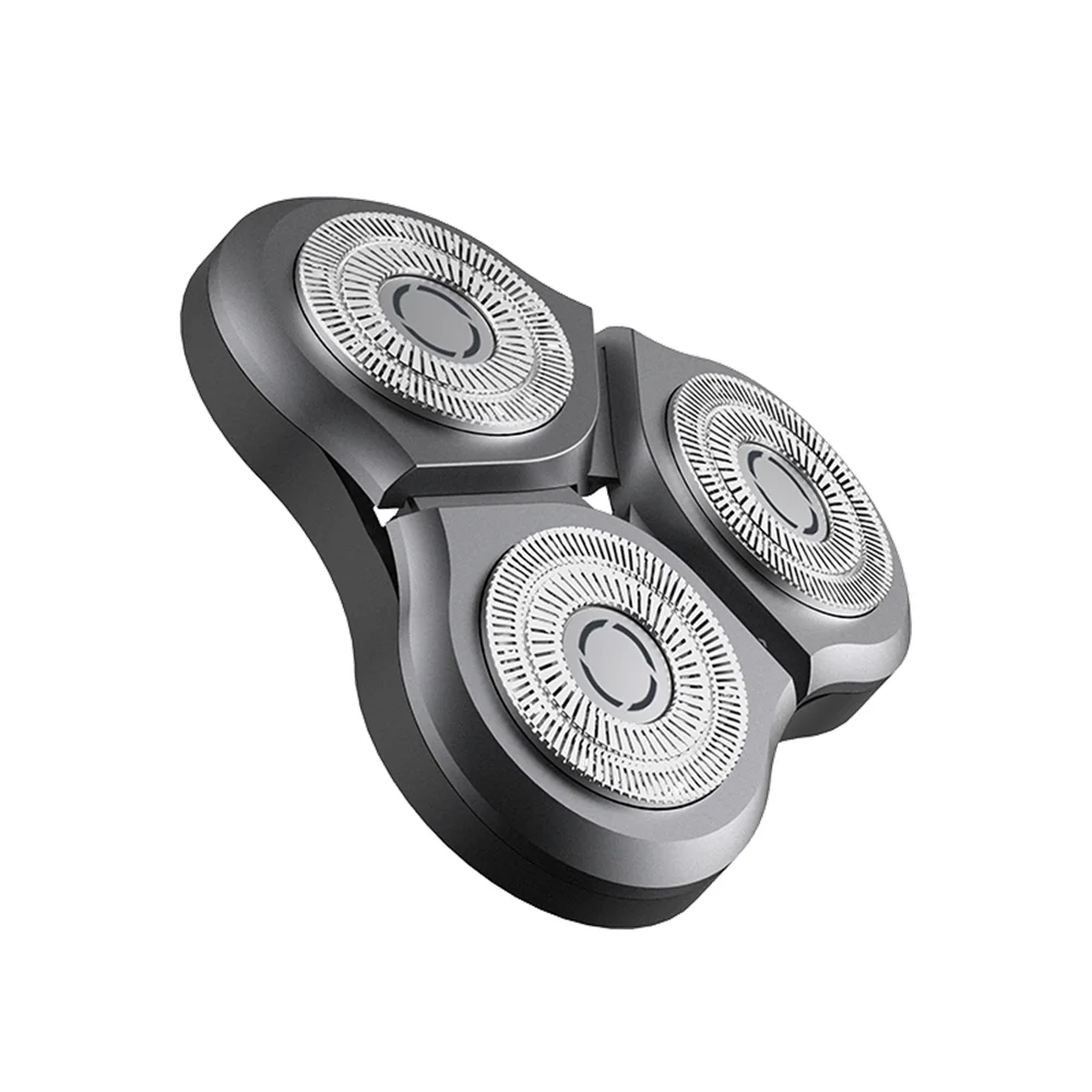 replace blades Для Xiaomi Authentic Mijia, электрическая бритва, бритва, беспроводная, 3D, смарт, IPX7, водонепроницаемая, зарядка через usb, бритвенный станок, для мужчин, для удаления бороды - Цвет: replace blades
