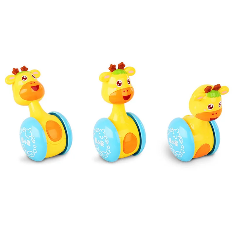 Baby Toys Baby Rattles Tumbler Doll Sweet Bell Music Roly-poly Learning Education Toys Gifts Baby Bell Baby Toys