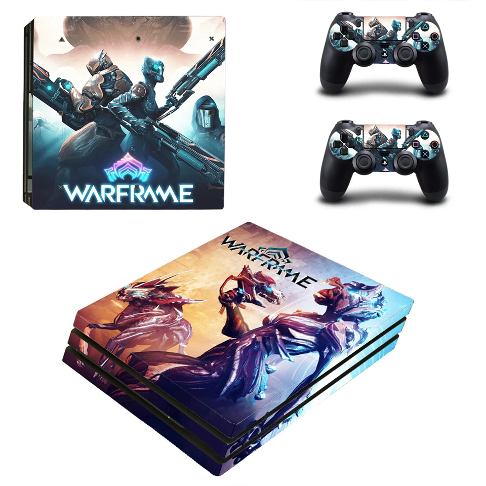 Виниловая наклейка защитная пленка для Playstation 4 PS4 Pro консоль и контроллер-Warframe