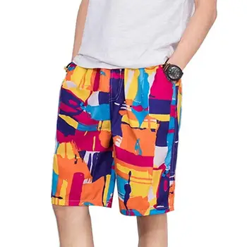 

Fashion Men New Beach Short Pants Trunks Multi Styles Loose Drawstring Casual Beach Shorts Summer Printed Hawaii Beach Short