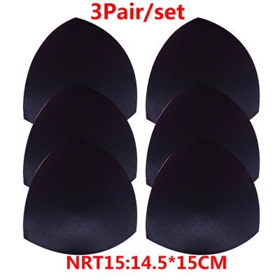 3pair Color 9 3 пары губчатых подушечек для бюстгальтера для купального костюма, подушечки для бюстгальтера, увеличивающие грудь, съемные подушечки для бюстгальтера, чашечки, аксессуары - Цвет: 3pair Color 9