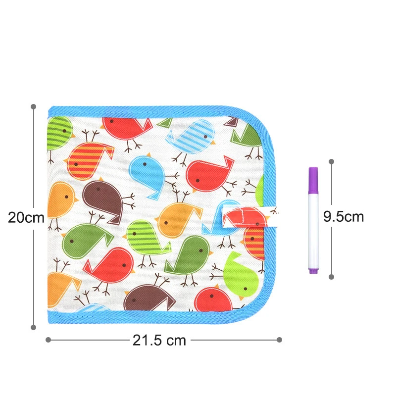 BalleenShiny Baby Drawing Book Toys Kids DIY Painting BlackBoard With Pen Coloring Book Doodle Board For Child Toys Gift
