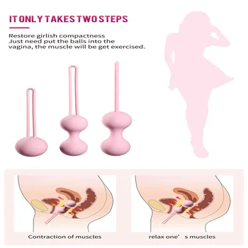 Medical Silicone Kegel Balls Exercise Tightening Device Balls Safe Ben Wa Ball for Women Vaginal massager Adult toy No Vibrator 5