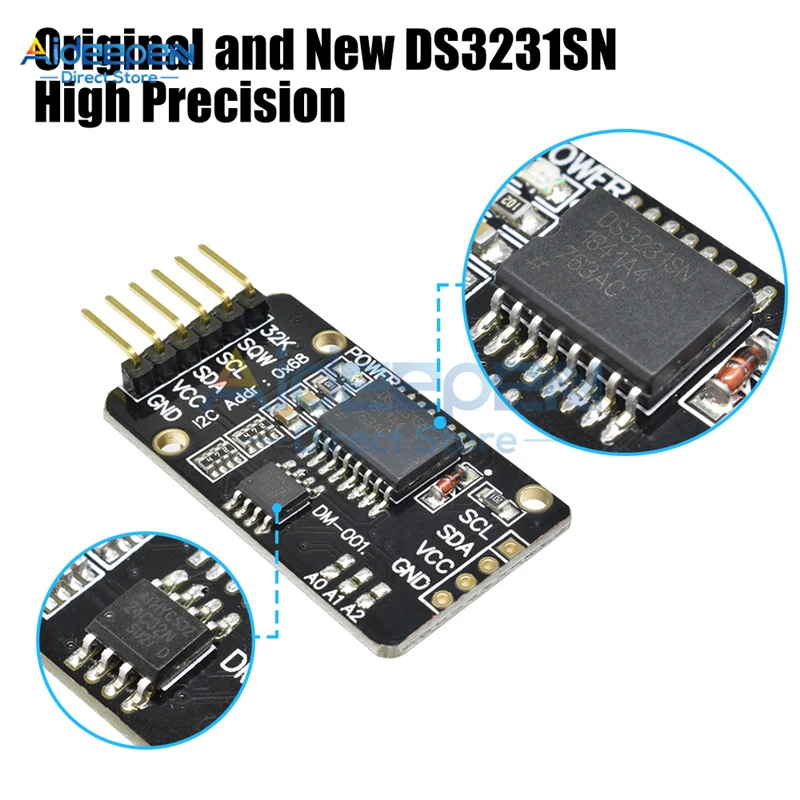 DC 3,3 V-5,5 V DS3231 AT24C32 IIC модуль высокой точности RTC в реальном времени часы модуль памяти DS3231SN для Arduino