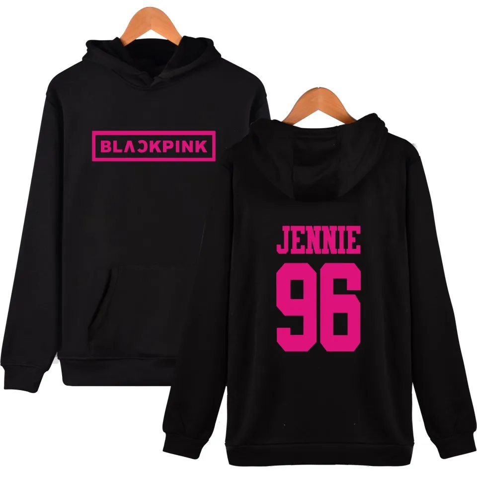 blackpink Korean KPOP Girl Group Hoodies Sweatshirts Women Black Pink Hooded Sweatshirt Camisas Feminina KPOP Blackpink Clothes