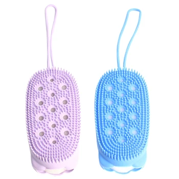 

2pcs Bubble Bath Brush Strong Rub Mud Brush Sponge Bath Brush Random Color