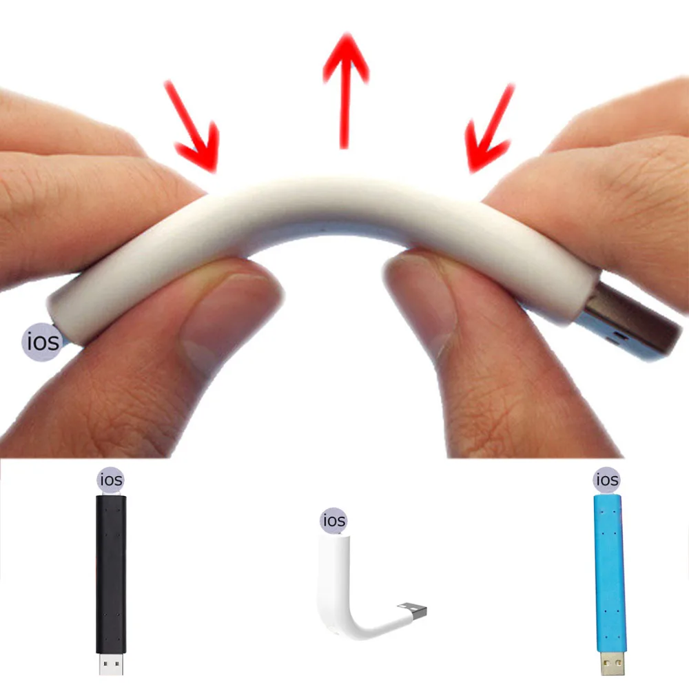 

Hot 1PC Flexible Flexible Plastic Bracket USB Data Charger Cable Car Mini Bracket Hard Wire Frame for Iphone X XS 8 7 6 6s PLUS
