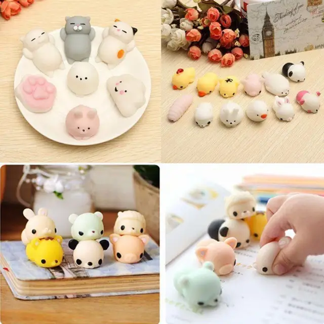 10Pcs/Set Random Squeeze Toy Lot Slow Rising Fidget Toy Cute Animal Hand Toy Stress Relief Desk Decoration Gift For Friends 2