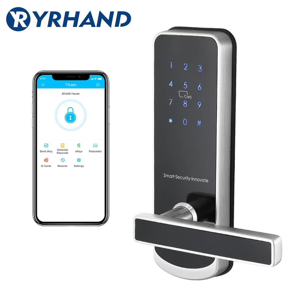 TT lock app Security Electronic Door Lock, WIFI Smart Touch Screen Lock