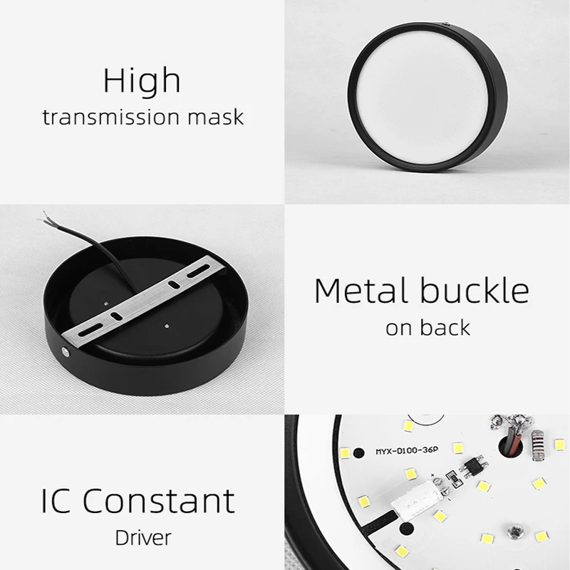 LED 다운 조명 라운드 스팟 Led 조명 25W 15W 10W 5W Led 스포트라이트 표면 장착 홈 주방 실내 천장 조명 110/220V