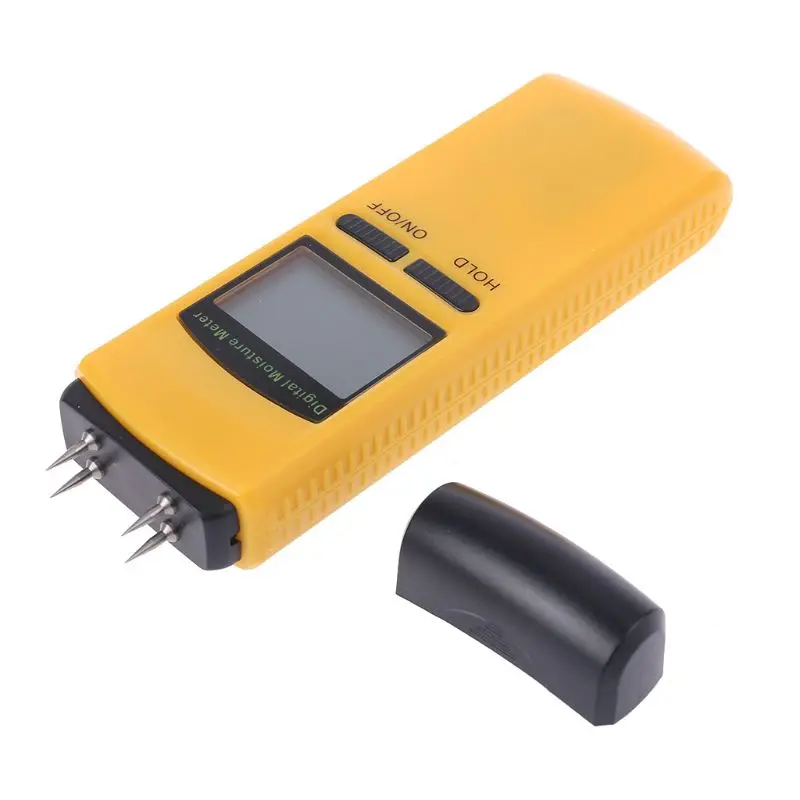 Wood Digital Moisture Meter LCD Display Damp Tester Timber Plaster Sensor Y5GA