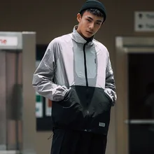 Осенний цветной Тренч средней длины для скейтборда, молодежная ветровка, тонкое пальто, мужская куртка для отдыха