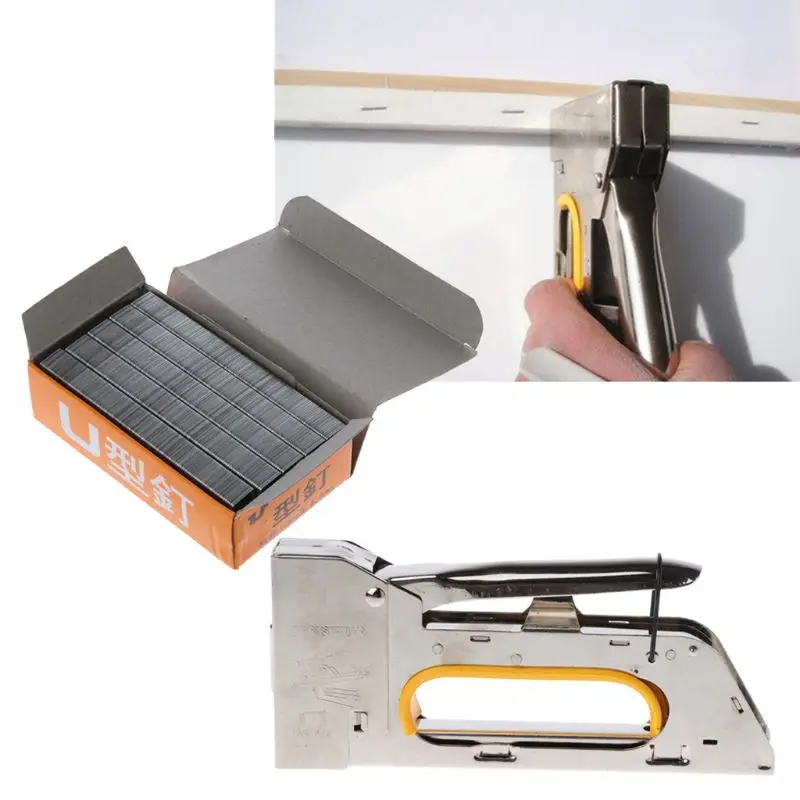 

Nail Staple Gun Set fit for Door Type Nails with Canvas Plier Art Painting Tool PXPA