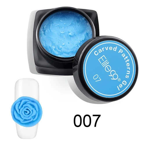 007 Elite99 3D Резные узоры гель для ногтей покрытые лаком ногти резной гель для моделирования скульптуры гель для рисования лак для нейл-арта маникюрный гель - Цвет: 007