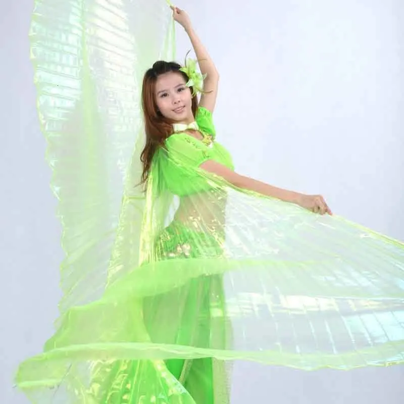 Высокое качество Египетский танец живота Isis крылья для взрослых индийский танец r танец живота костюм аксессуары с палкой сценическое представление