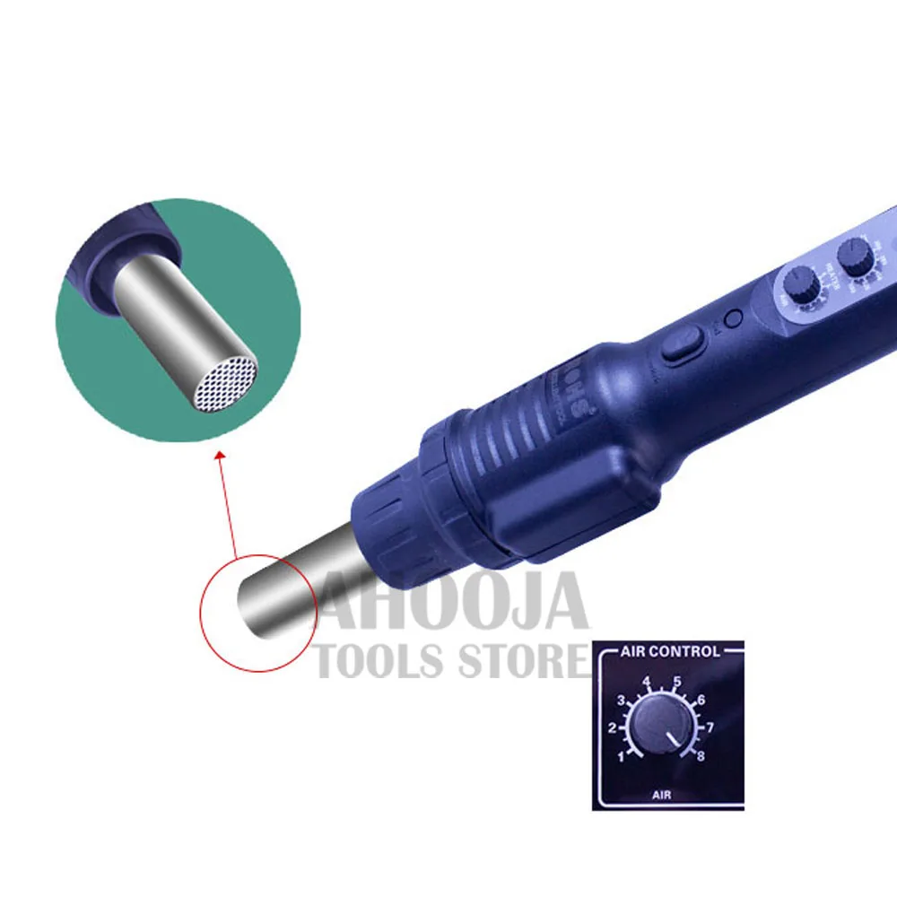 RH10 1600 Вт Регулируемая фена паяльная станция Электрический паяльник паяльная станция для телефона PCB IC SMD BGA сварка