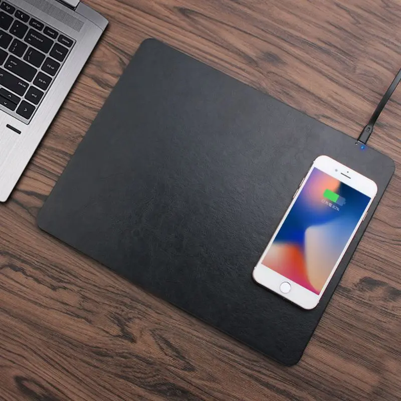 Qi беспроводной зарядный коврик для мыши 5 Вт USB зарядка коврик для письма планшета для iPhone samsung Galaxy Nexus AXYF
