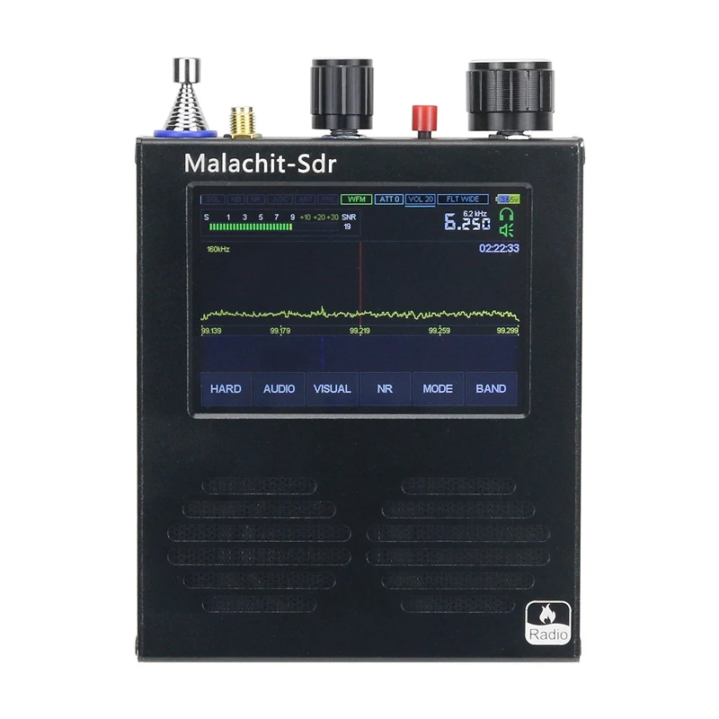 Приемник Malahit-SDR 50 кгц-2 ГГц DSP радиоприемник контактный экран с батареей 5000 мАч