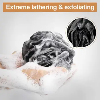

Hygienic Environmental Soft Bamboo Charcoal Bathing Ball Dirt Exfoliation Remover Carbon Clean Towel