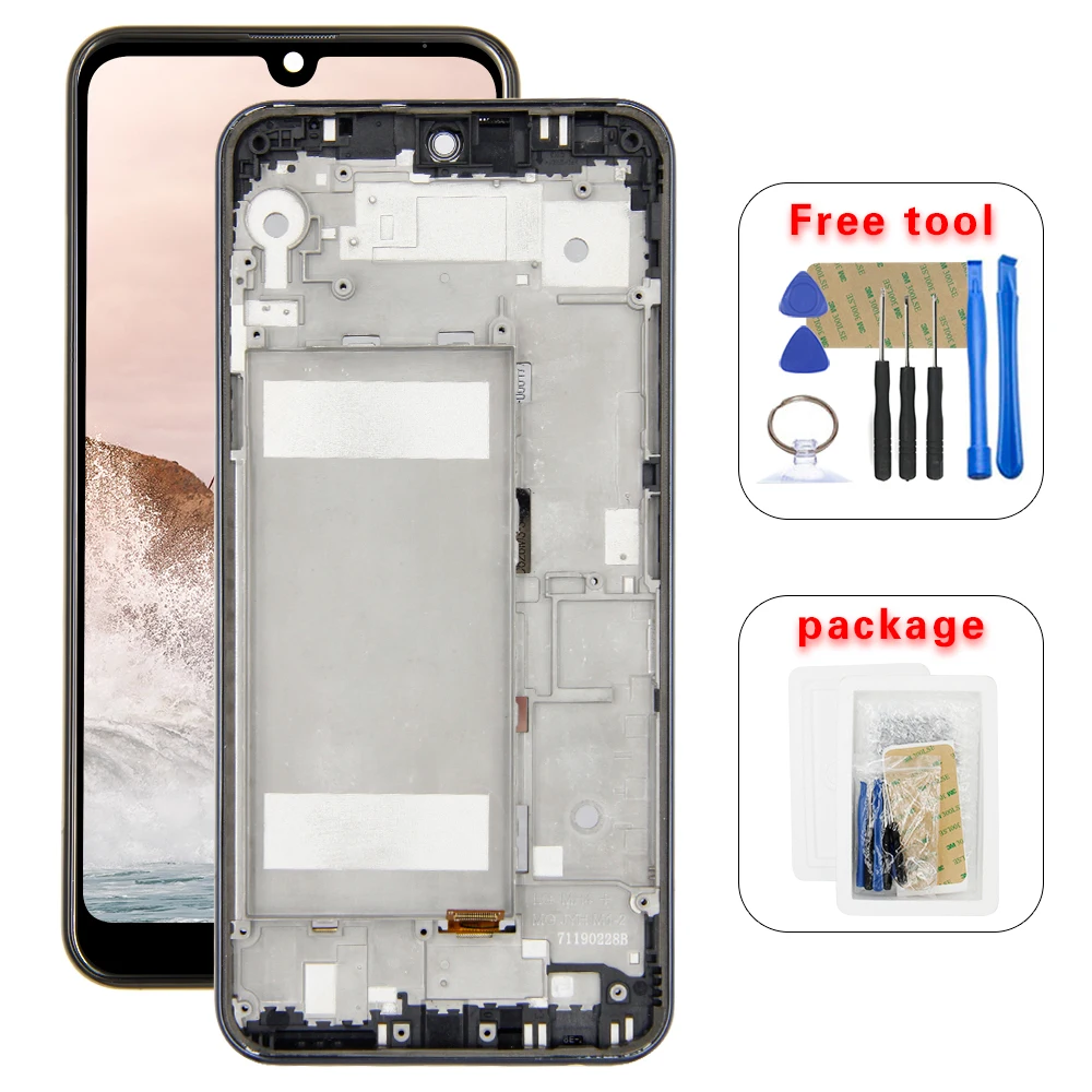 For LG K50 2019 X520 LM-X520HM X520EMW LCD Display Touch Screen Digitizer Frame | Мобильные телефоны и аксессуары