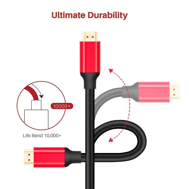 0,5/1/2/3/5 m 19+ 1 3D 4 K/60 Гц HDMI 2,0 кабель Позолоченные Чистая Медь HD 1,4 видео шнур для ТВ-проектор компьютерной приставки к телевизору цифровой провод