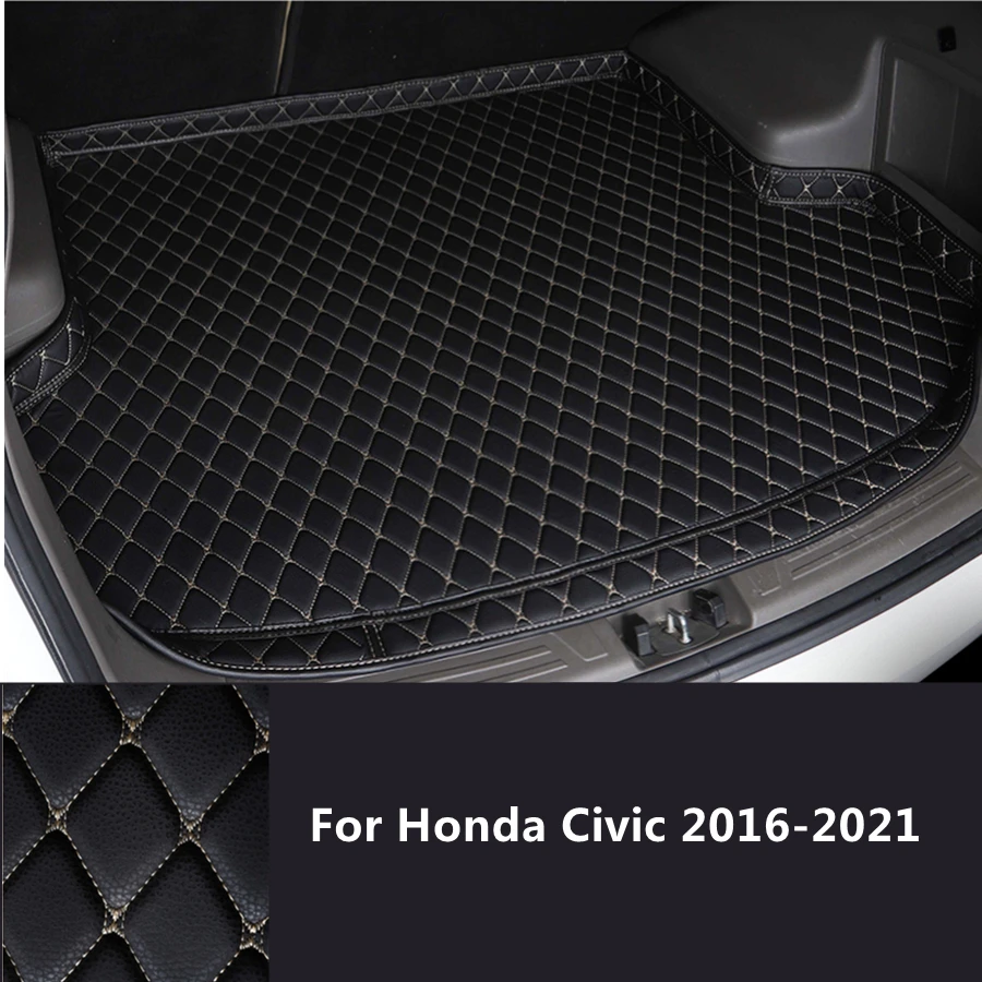 High Side Custom Car Trunk Mat For Honda Civic (2016-2021) 2017-2018-2019-2020 Styling Custom-Made Cargo Liner |