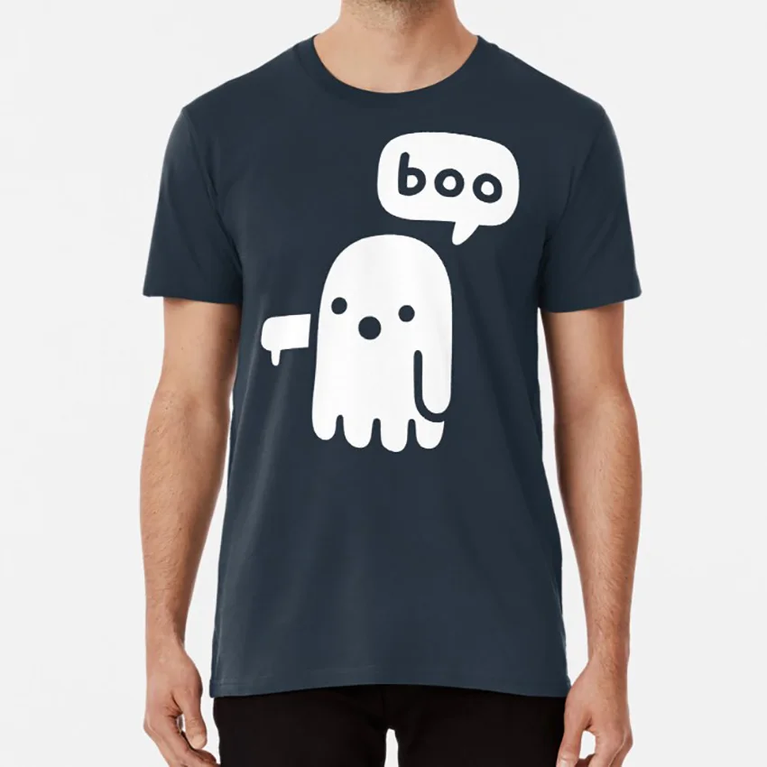 Привидение неодобрения футболка призрак призраки boo boos плохие пальцы вниз