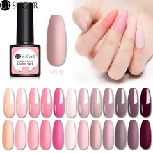 Ur Sugar 7,5 мл матовый УФ-гель для ногтей чистый цвет ногтей матовое верхнее покрытие отмачиваемый Гель-лак для дизайна ногтей маникюрный лак основа DIY