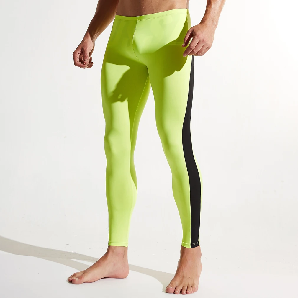 Fitness Compression Length Legging Athletic Sport Pants Men Gym Training Tight Tracksuit Athletic Pants by AIMPACT SJ01