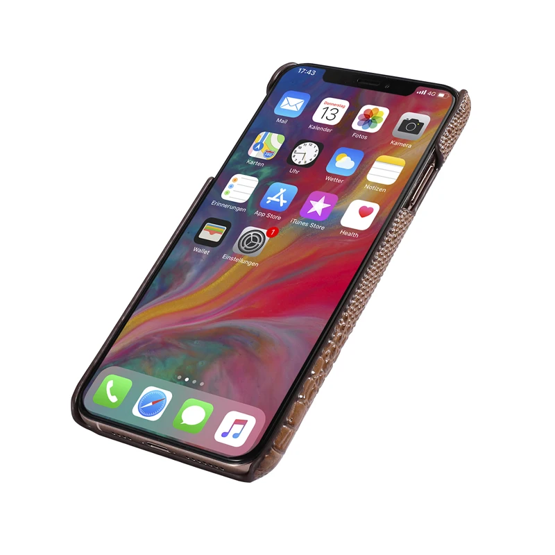Для Apple iPhone X XS XR чехол для телефона с головой дракона из натуральной кожи защитный чехол тонкий бизнес умный чехол для iPhone XS Max