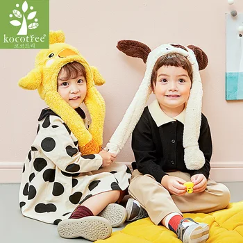 

Baby Rabbit Ears Hat Infant Toddler Winter Thickened Warm Caps For Children Baby Bear Beanie Hats Accessories Photography Props