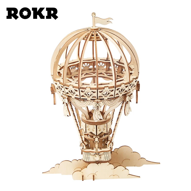 ROKR воздушный шар модель 3D деревянные головоломки игрушки для детей дети девочки подарок на день рождения