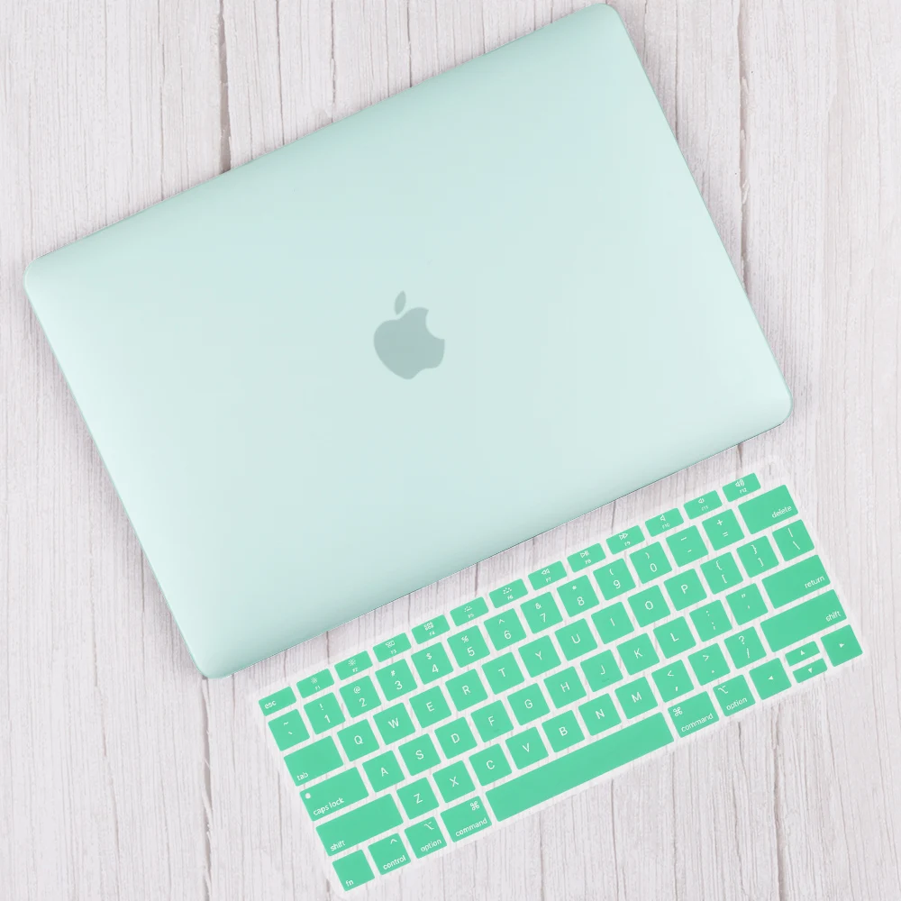 Light Green Redlai для Macbook Pro 13 15 с сенсорной панелью A1706 A1707& Air 13 дюймов Pro 13 15 с сетчаткой пластиковый матовый жесткий чехол - Цвет: Light Green