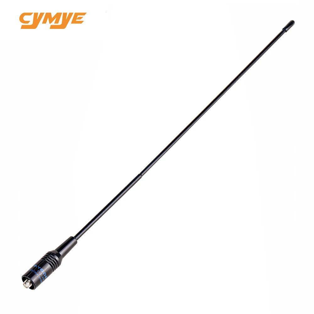 Cymye коэффициент усиления антенны на 771 иди и болтай Walkie Talkie антенна SMA-F 39 см UHF VHF усилитель сигнала для baofeng UV-5R BF-888S UV-82 - Цвет: Black
