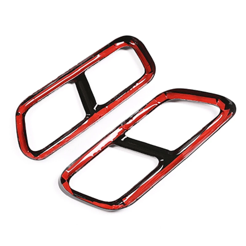 2 шт. автомобильные аксессуары выхлопная труба задняя крышка Накладка для Mercedes Benz