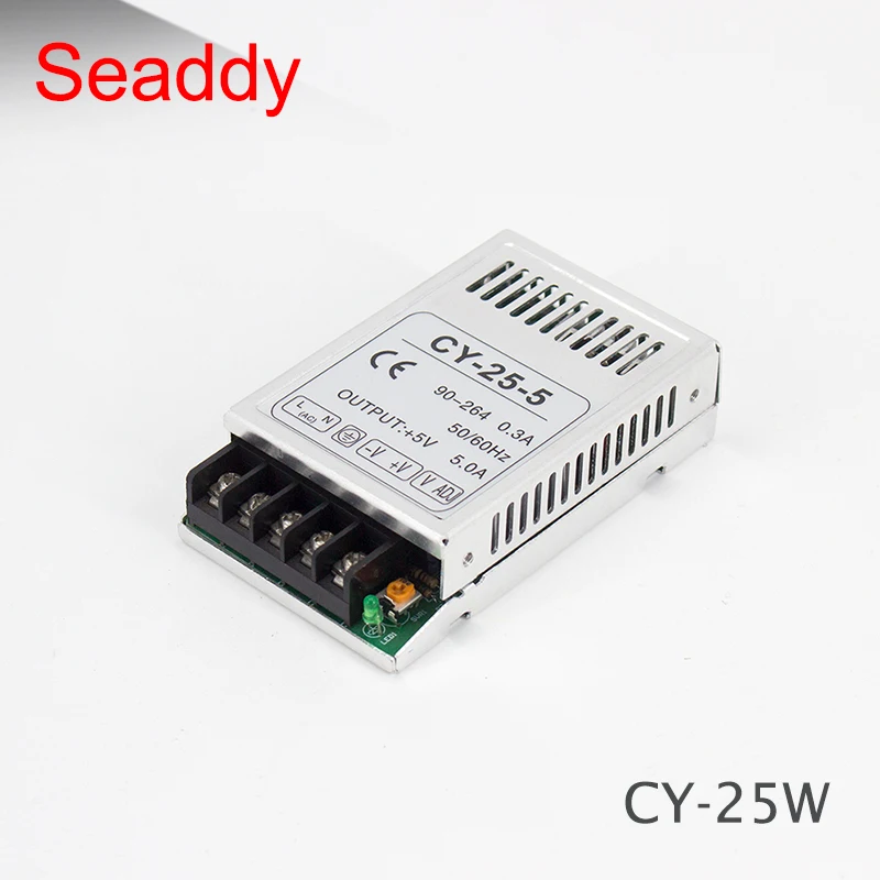 CY-20w CE утвержден 20 Вт 24 В 0.8a/5 В 3a/12 В 1.6a ac dc один выход регулируется питание ультра-тонкий