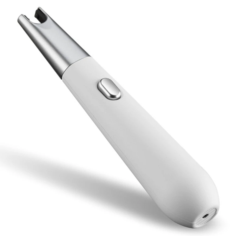USB Перезаряжаемый пистолет зажигания для барбекю USB Электронная зарядка прикуриватель Электрический ветрозащитный беспламенный без газа зажигалки - Цвет: ECI2532WT