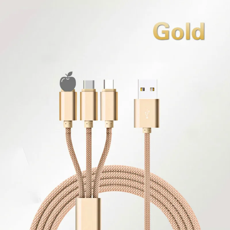 Usb-кабель 3 в 1 кабель для быстрой зарядки для освещения usb type c micro usb кабель iphone айфона кабель usb type c Micro type C для iPhone Xiaomi xiaomi redmi note 7 samsung s9 шнур зарядного устройства